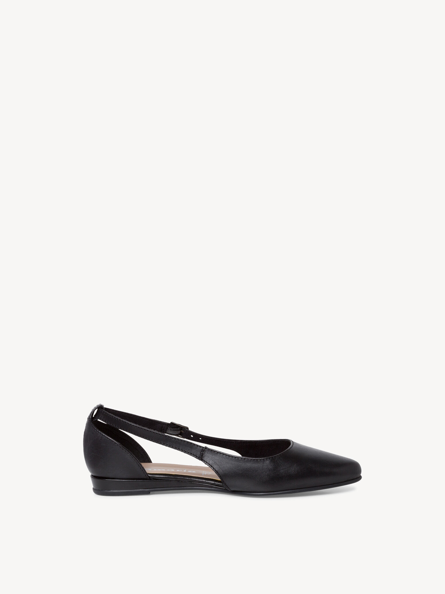 Ballerine en cuir - noir