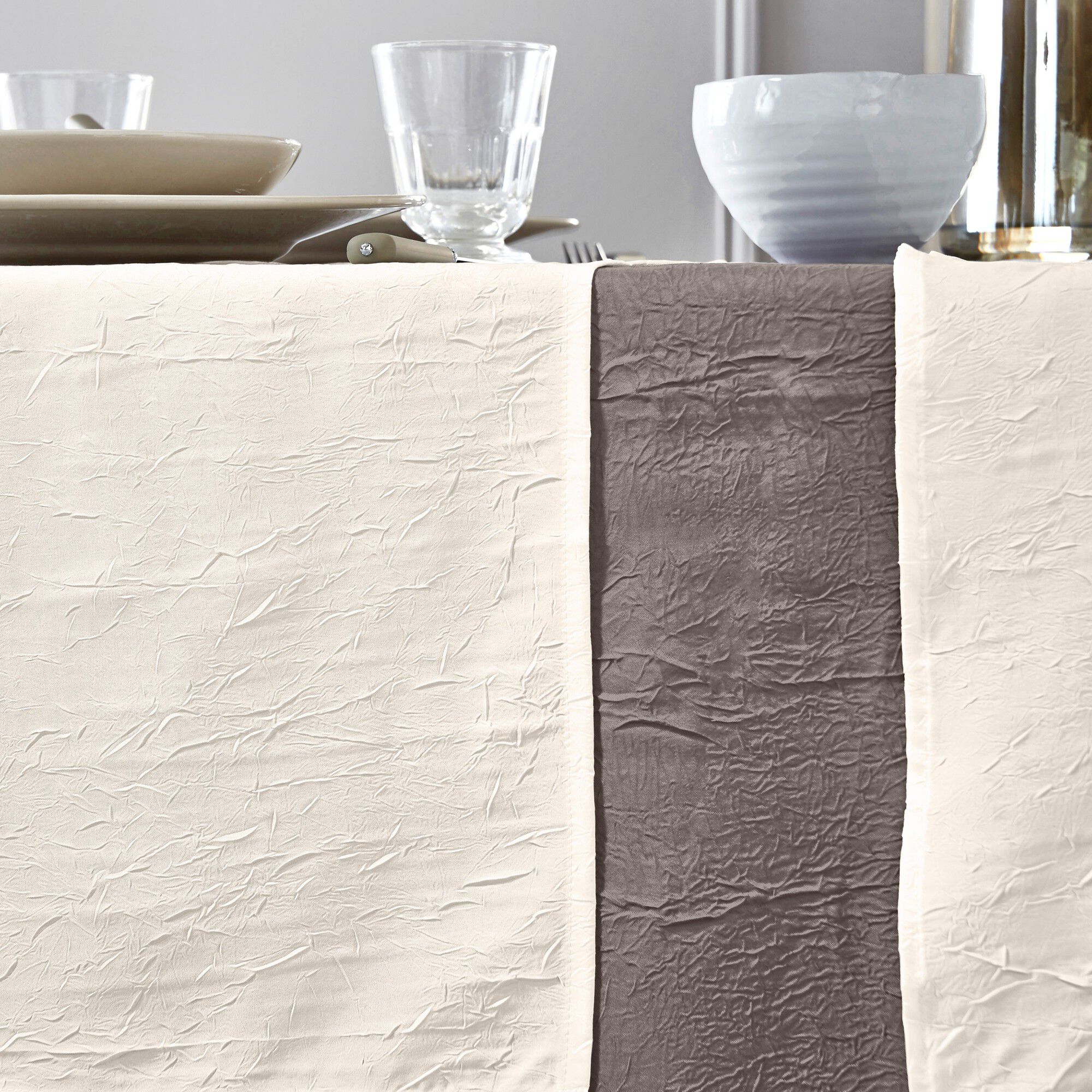 Nappe froissé permanent