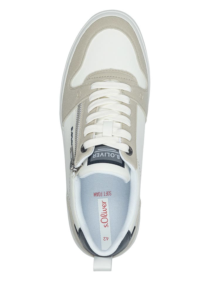 s.Oliver Sneakers in Weiß/ Beige günstig kaufen