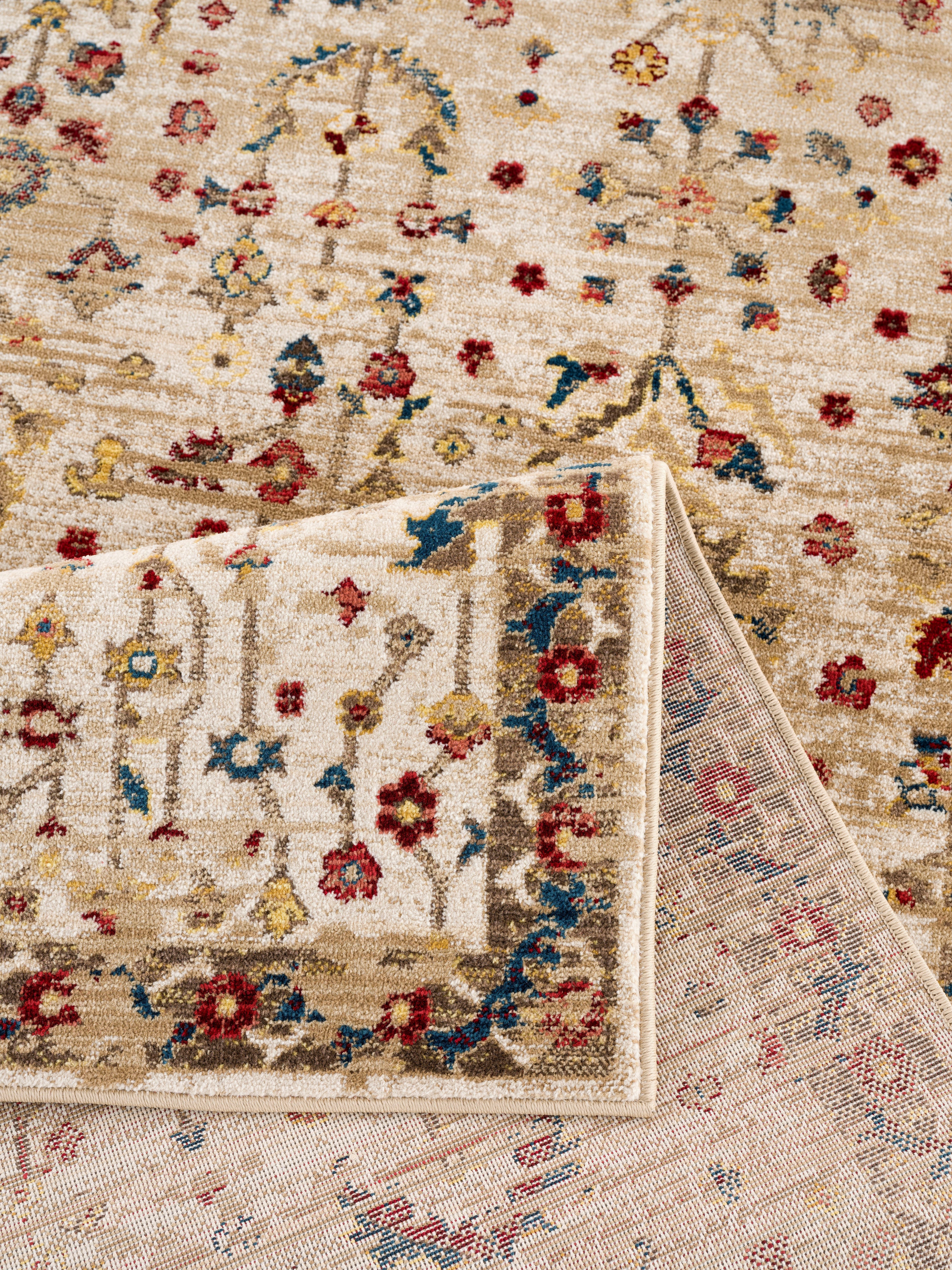 Teppich Clovis, Home affaire, rechteckig, Höhe: 11 mm, Teppich im Orient-Design, mit Bordüre, Vintage