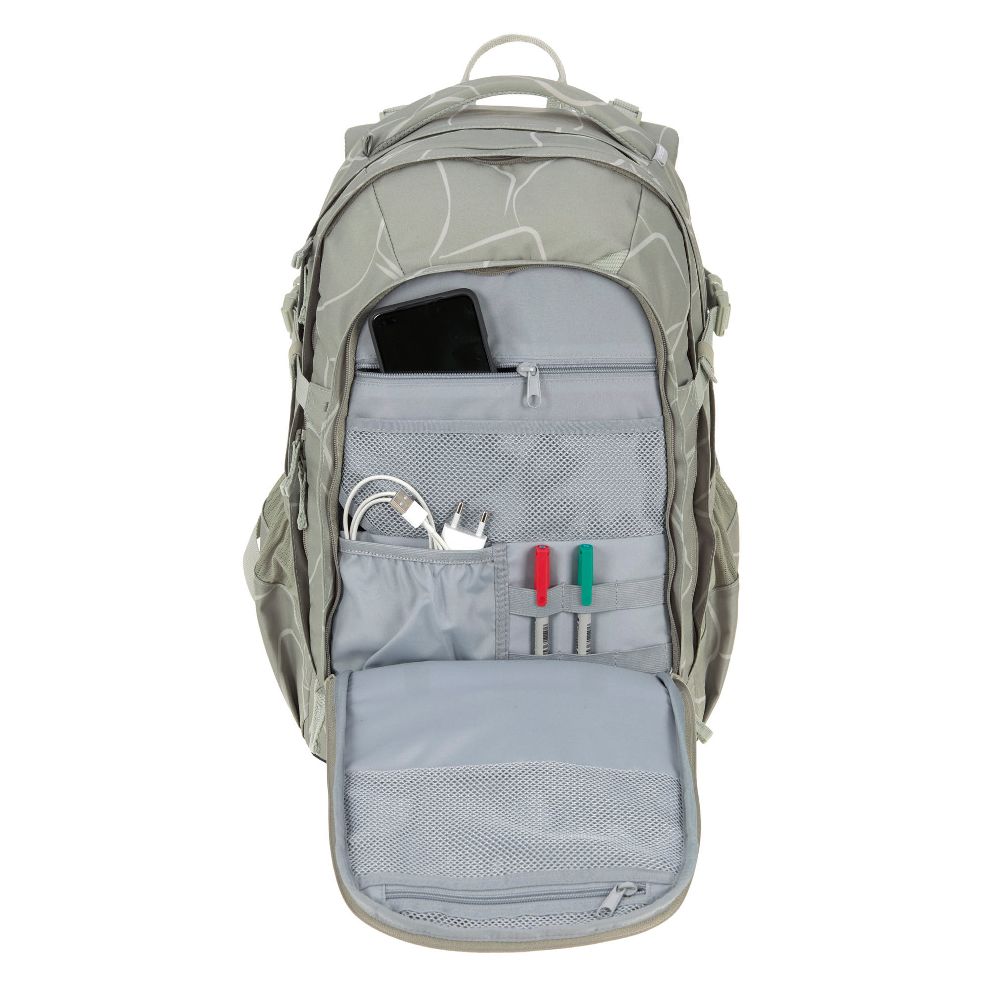 Schulrucksack - BOLD Origin Curve, Grün