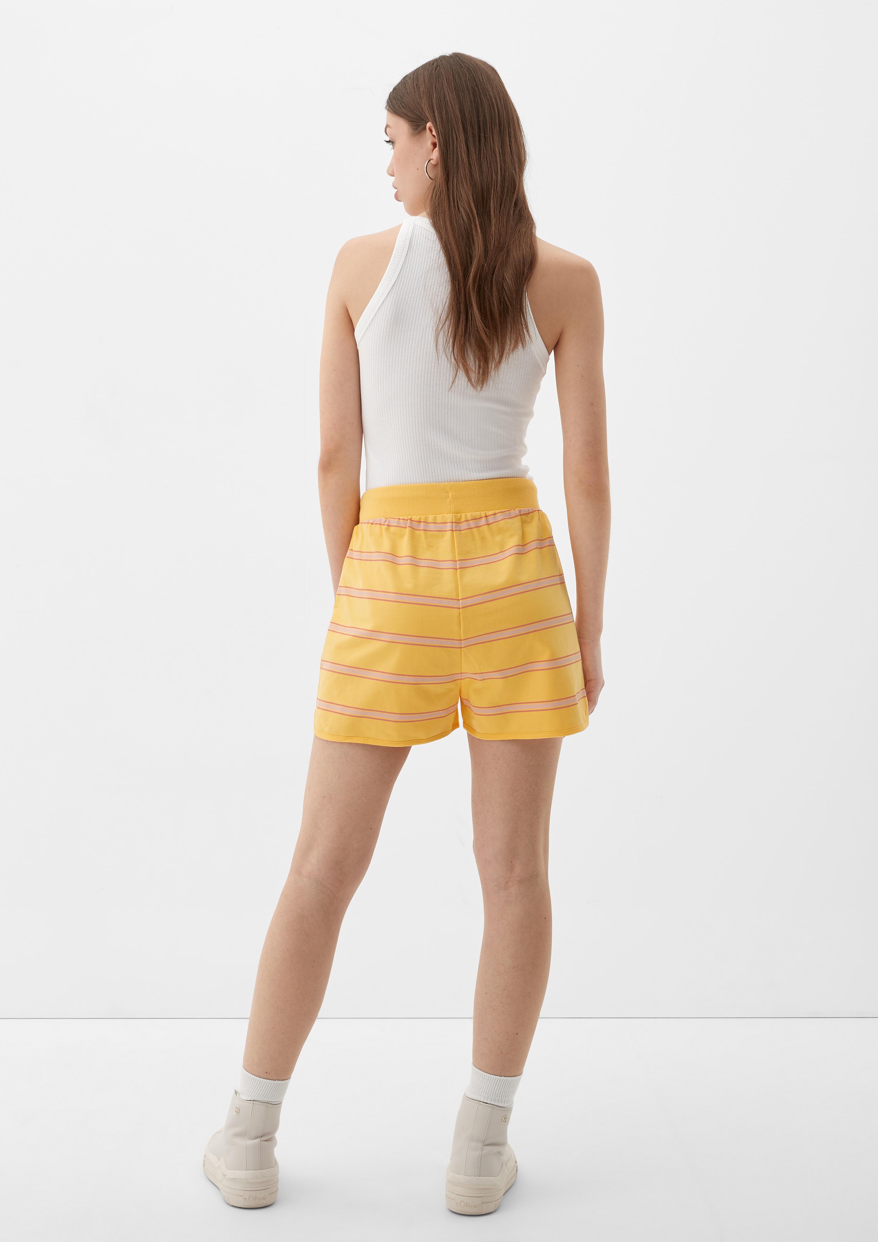 Relaxed: Gestreifte Shorts aus Baumwollstretch  2131205-13G0