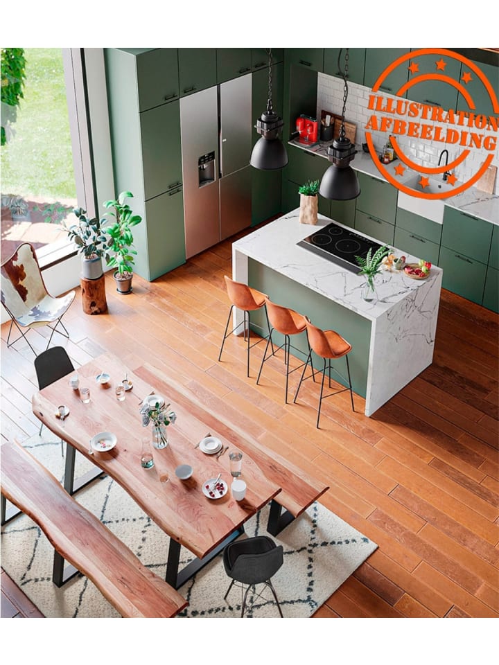 KADIMA DESIGN Esstisch Industrial Akazienholz Metall | Vintage Industrie Stil günstig kaufen