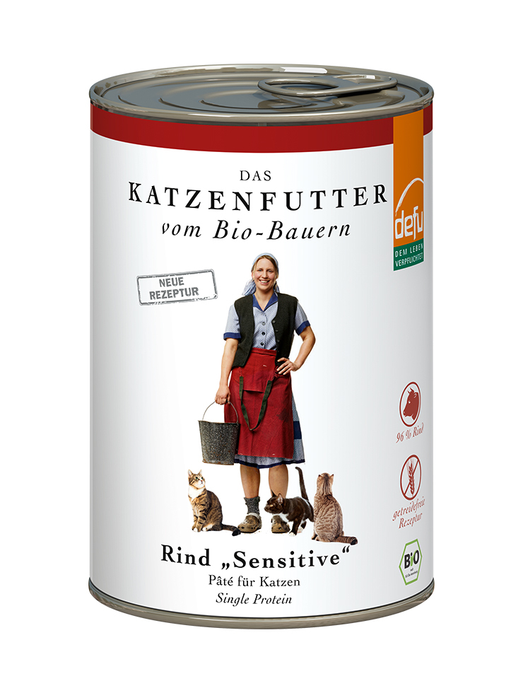 Defu Nassfutter Defu Paté 12x410g Rind