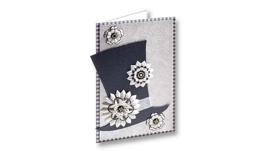 folia Papierblumen weiß weiß