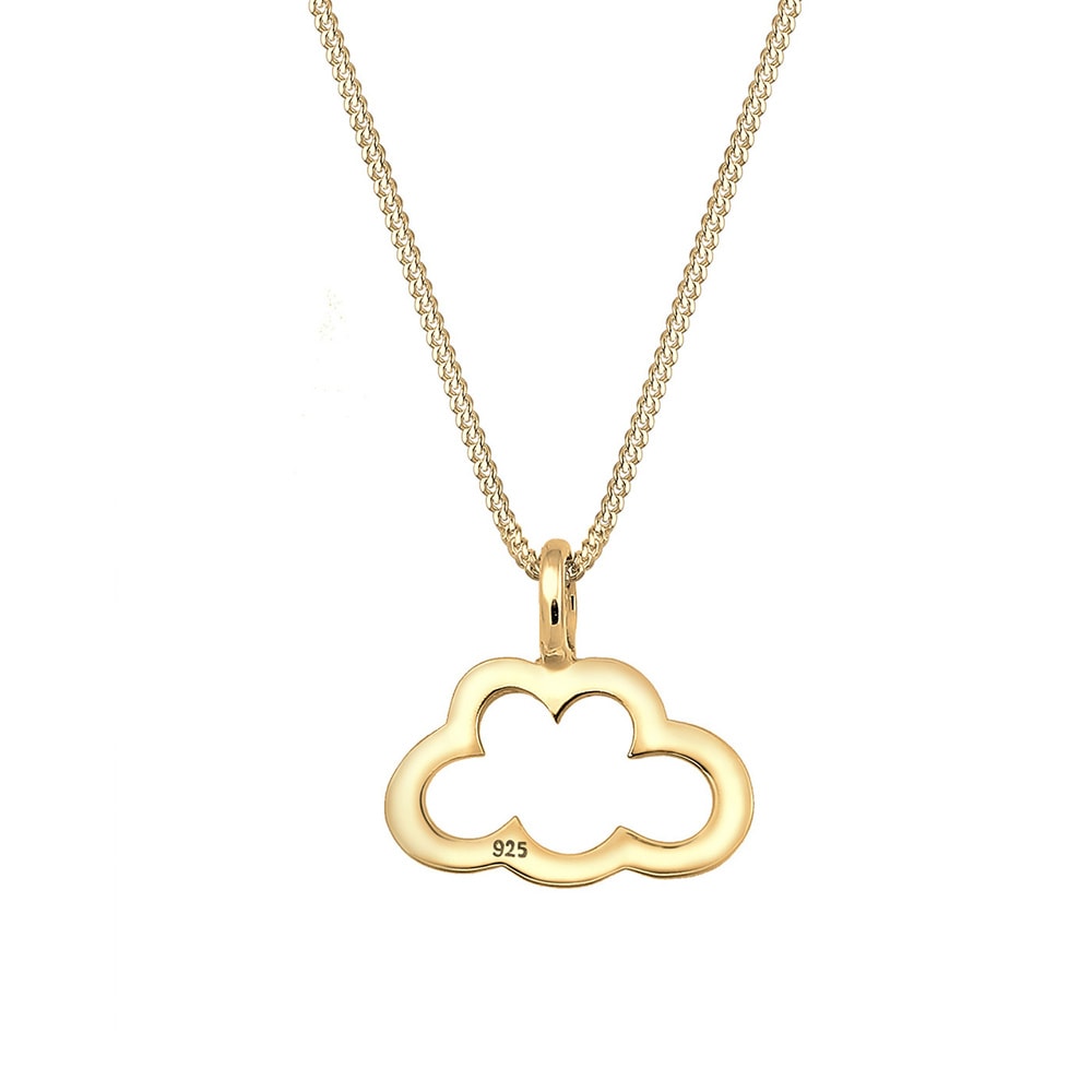 Elli Elli Collier Femme Nuage Découpé - (925/1000) Argent Bijoux
