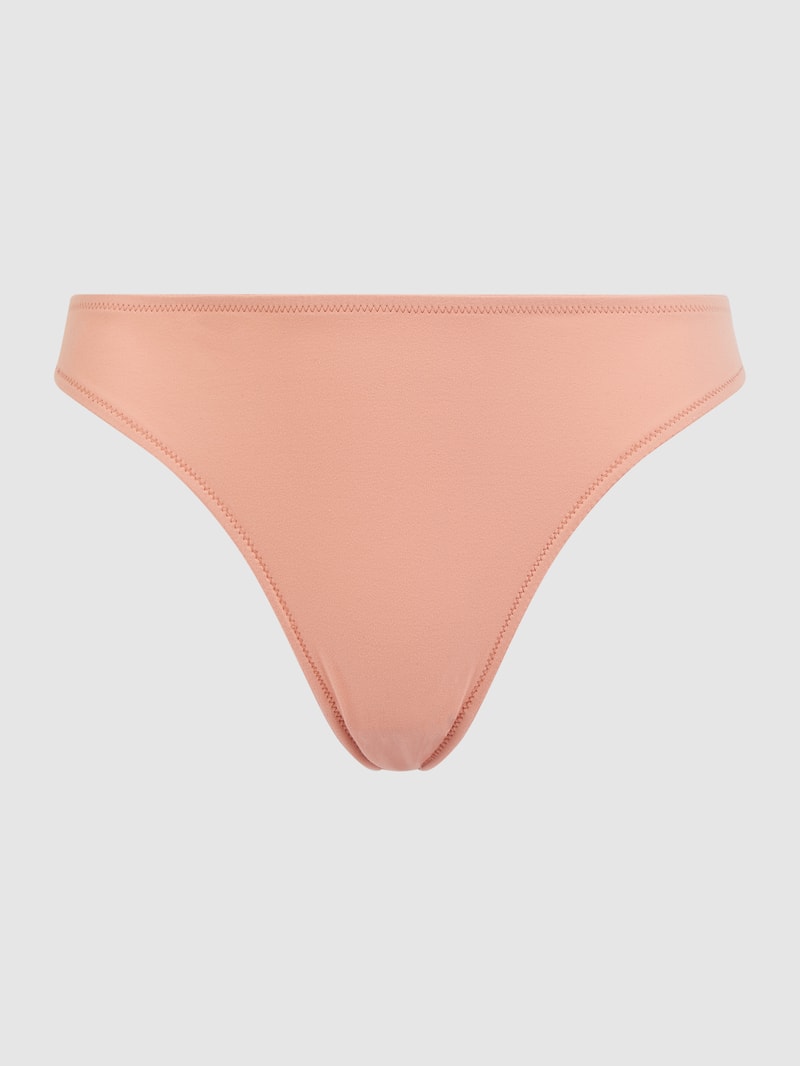 Slip mit Spitzeneinsatz Modell 'INVISIBLE LACE' in beige
