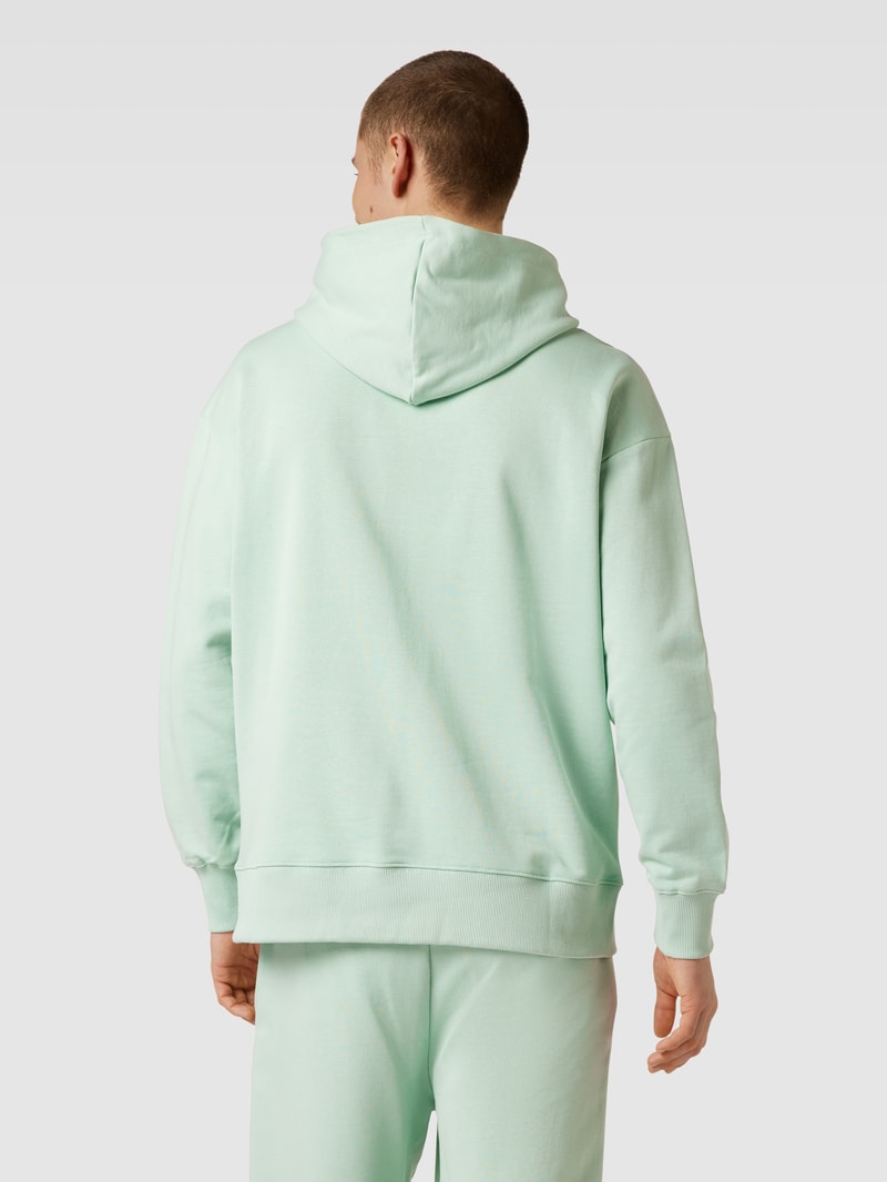 Oversized Hoodie mit Label-Stitching Modell 'BAAR' in mint