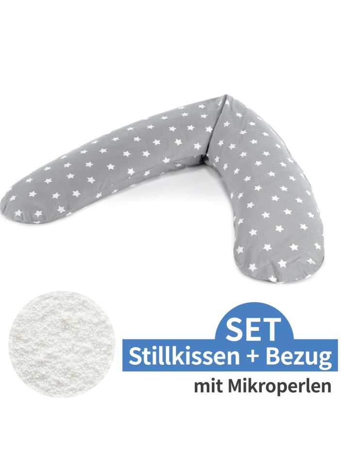 Theraline Stillkissen Das Komfort mit Mikroperlen-Füllung inkl. in grau,motiv günstig kaufen onesize