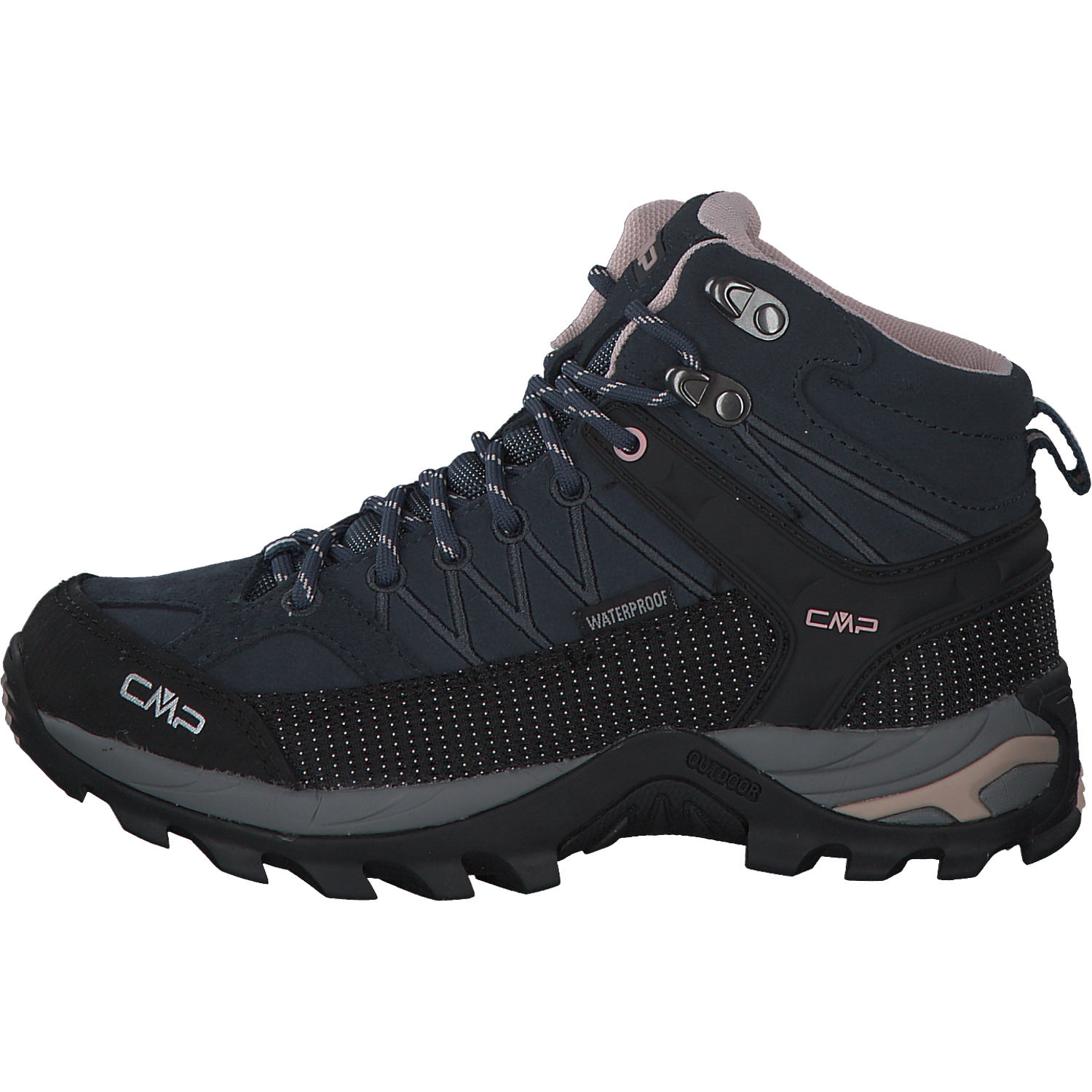 CMP Rigel Mid 3Q12946, Trekkingschuhe, Damen, asphalt antracite rose