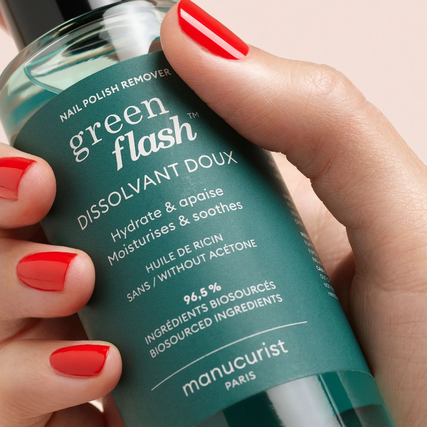 Green Flash™ LED poltrajni lak za nohte - 100 ml odstranjevalec nežnega laka za nohte Green Flash™