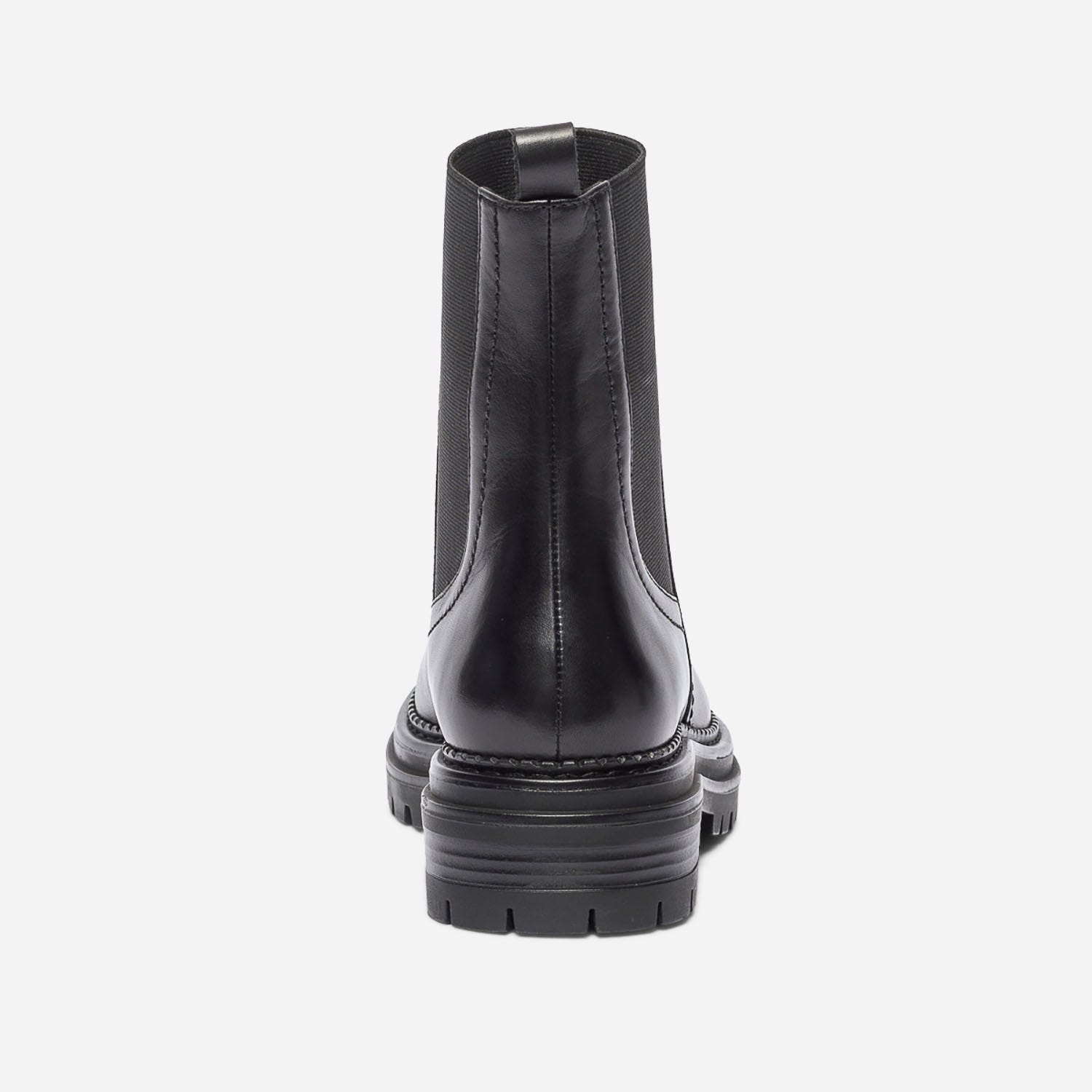 Chelsea boots TEXTO noir en cuir à semelle crantée