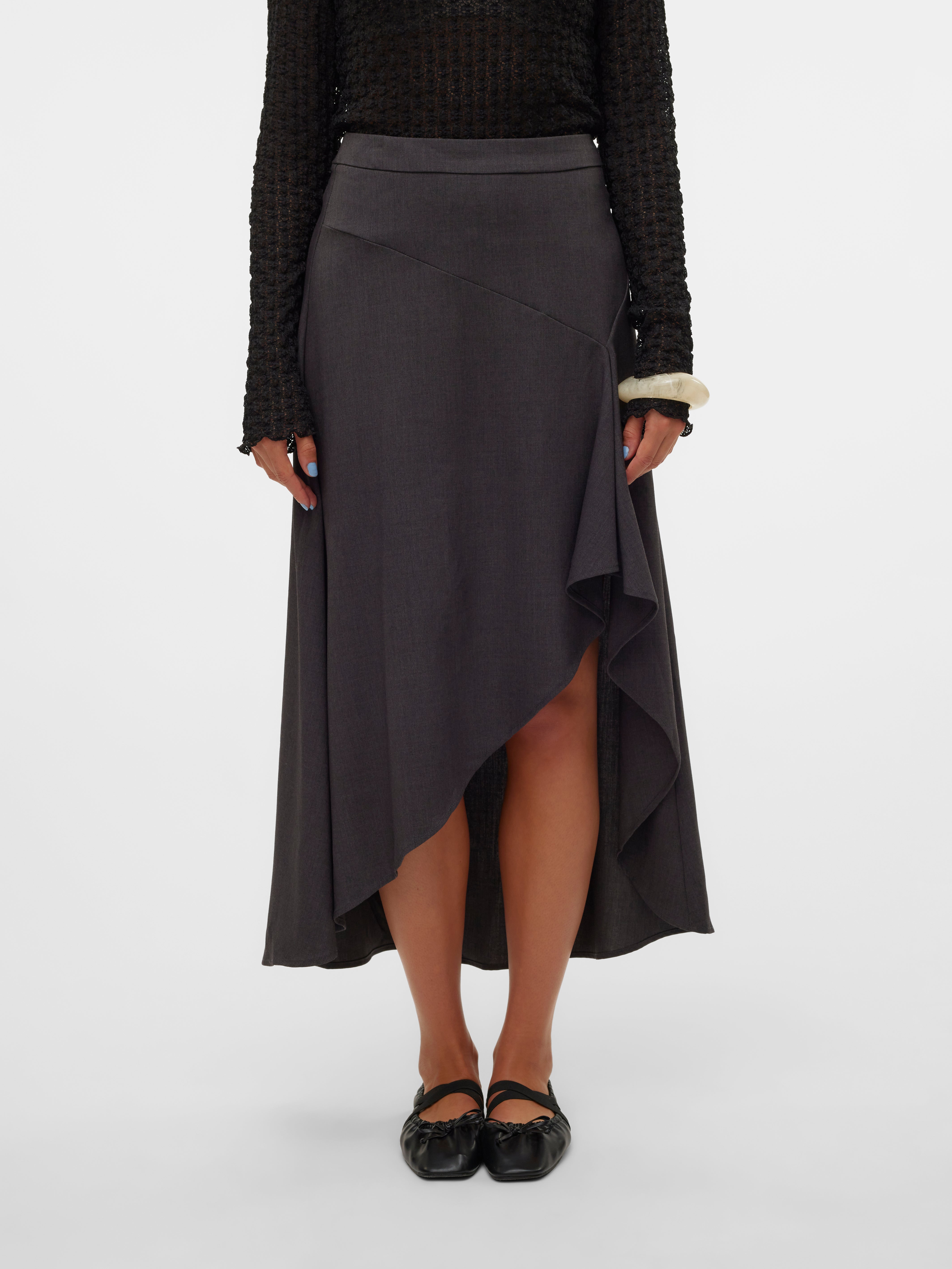 VMINA Hohe Taille Langer Rock