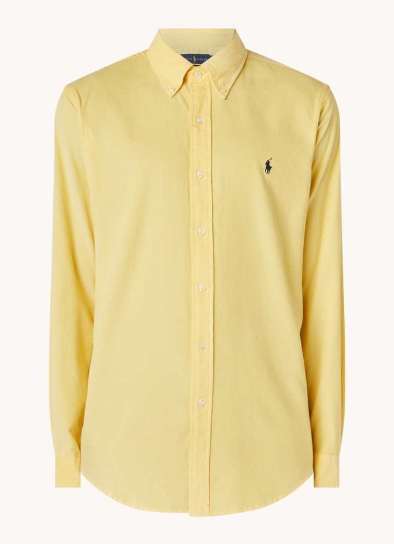 Srajca iz žameta s prikrojem in gumbi iz žameta Ralph Lauren