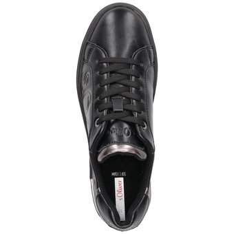s.Oliver Plateau Sneaker in schwarz