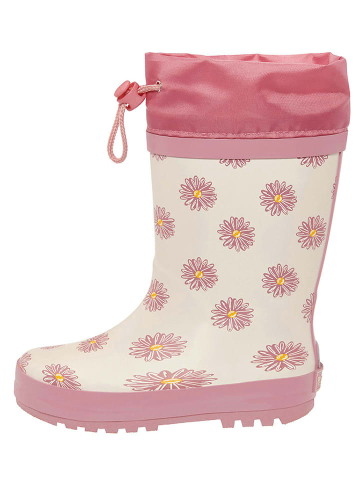 Playshoes Gummistiefel in Creme/ Pink günstig kaufen