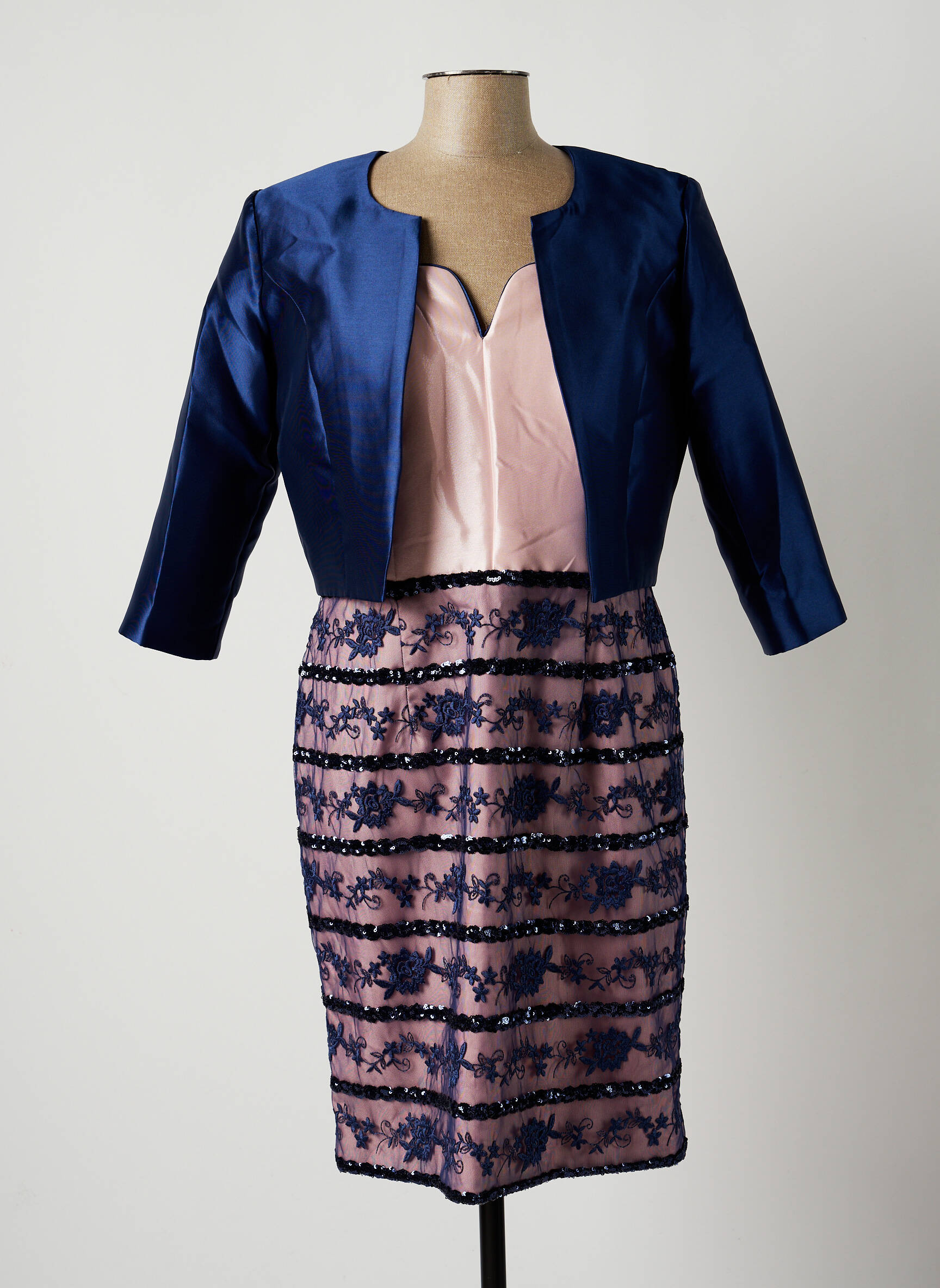 Grand Soir Ensembles Robe Femme couleur bleu