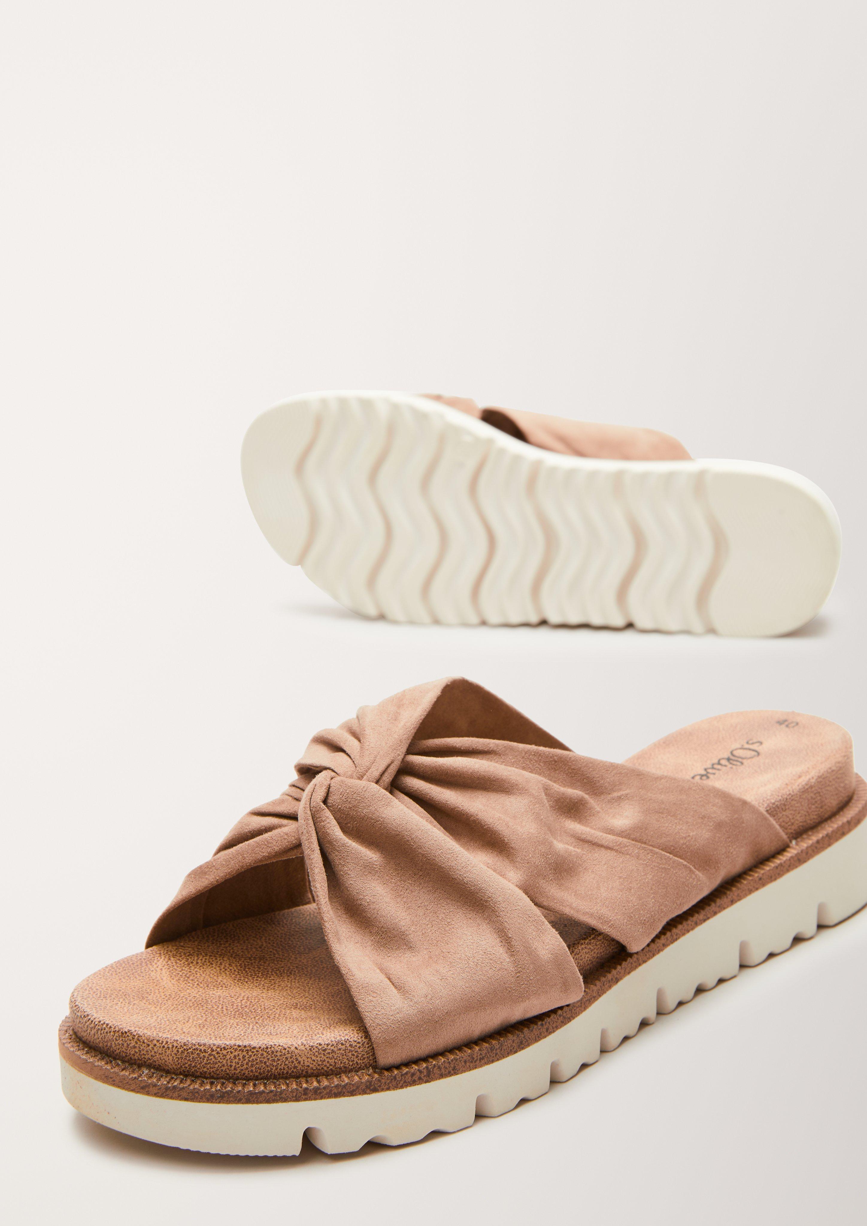 Pantoletten in Leder-Optik  6005337-341