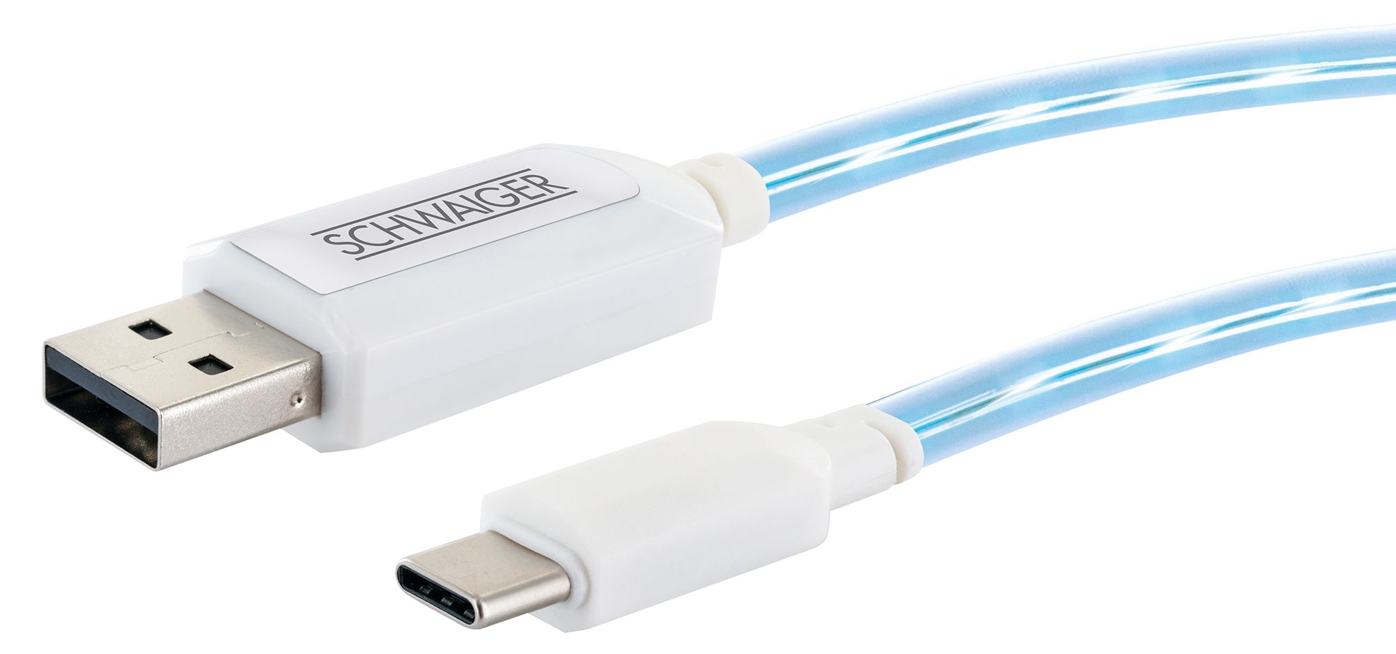 Schwaiger Beleuchteter USB Type C Ladekabel