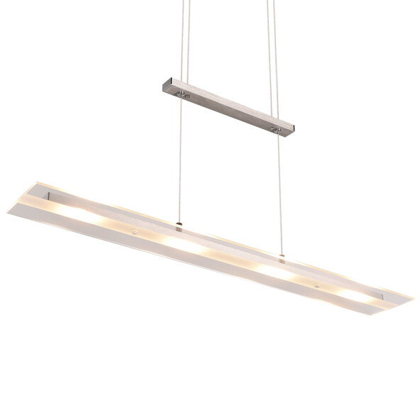 LED-Pendelleuchte Milos, nickel-matt