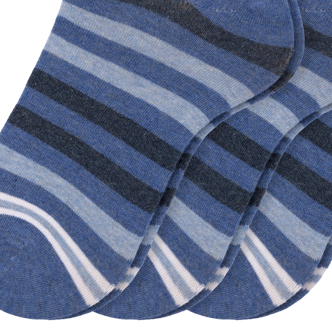 3 Paar Herren Sneaker-Socken im Streifen-Look