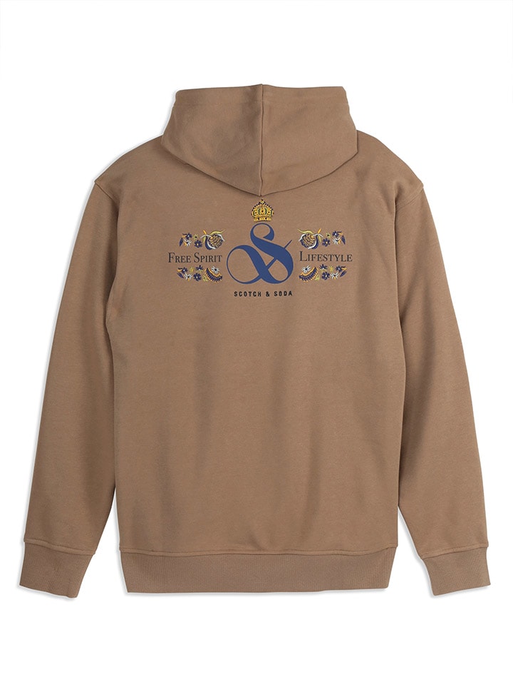 Scotch & Soda Hoodie in Hellbraun günstig kaufen