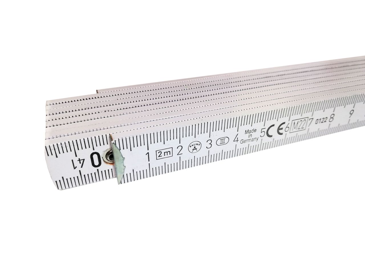 Sarei Zollstock 2 Meter mit 90°/180° Winkeleinrastung aus Holz