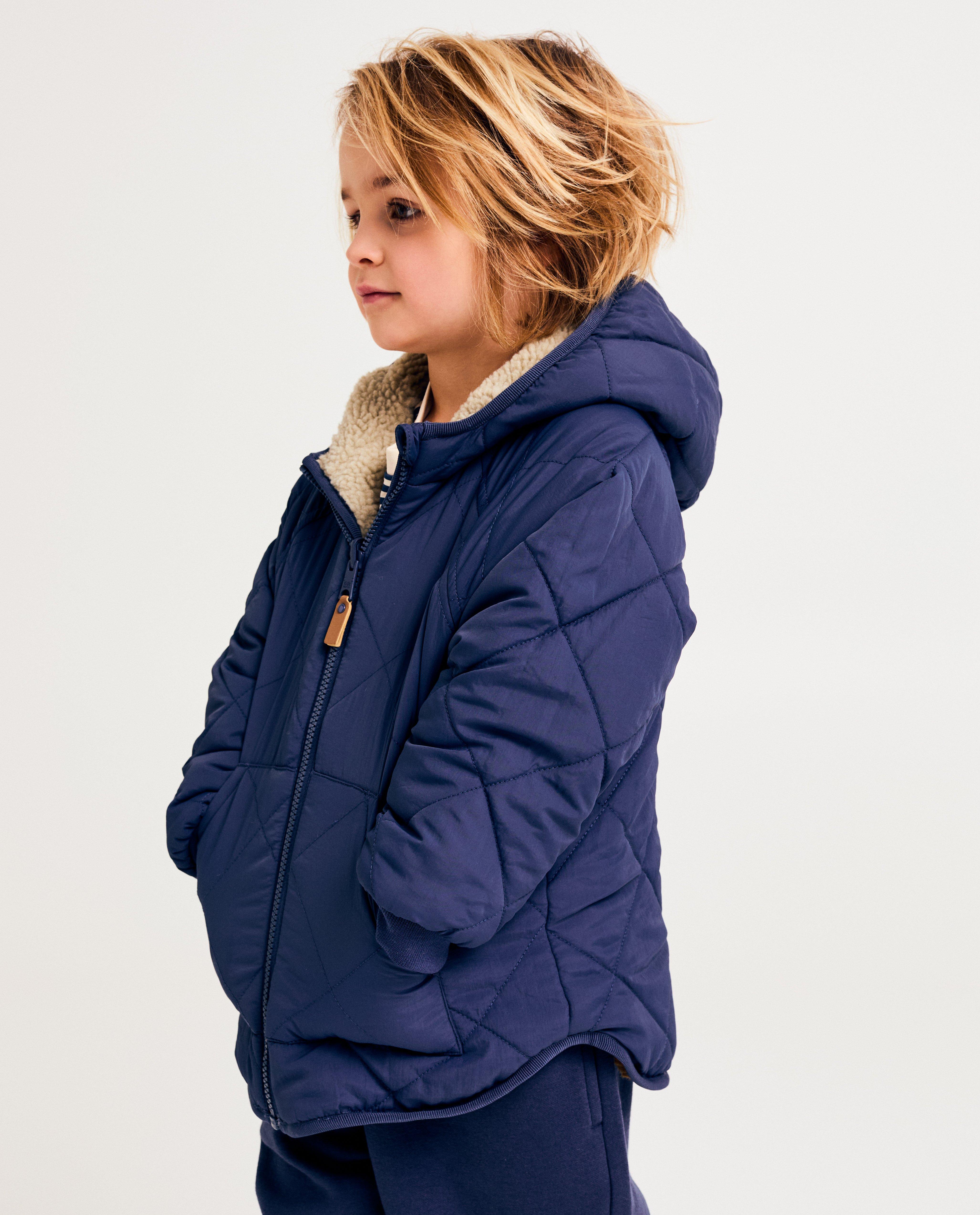 Jachetă reversibilă Kidz Nation cu ursuleț alb