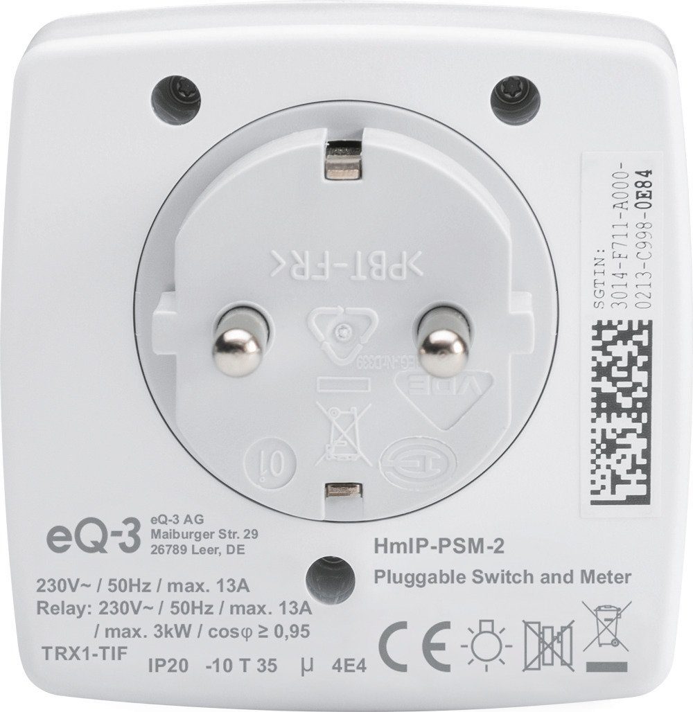 Homematic IP Schalt-Mess-Steckdose (V2) - 157337A0 Smart-Home-Zubehör