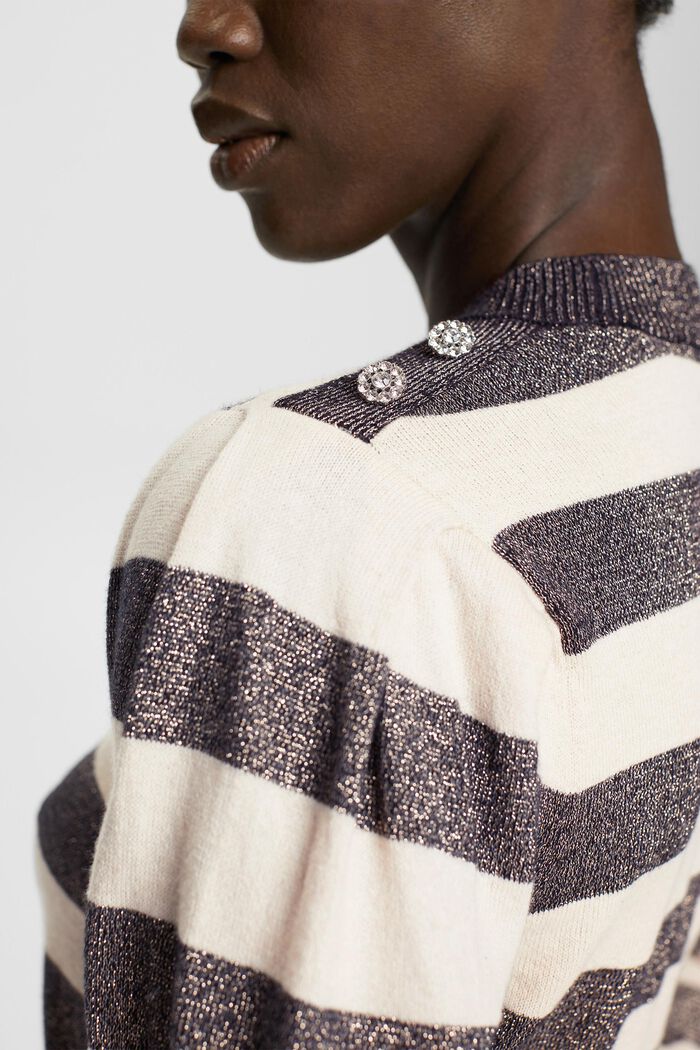 Pullover mit Glitzerstreifen