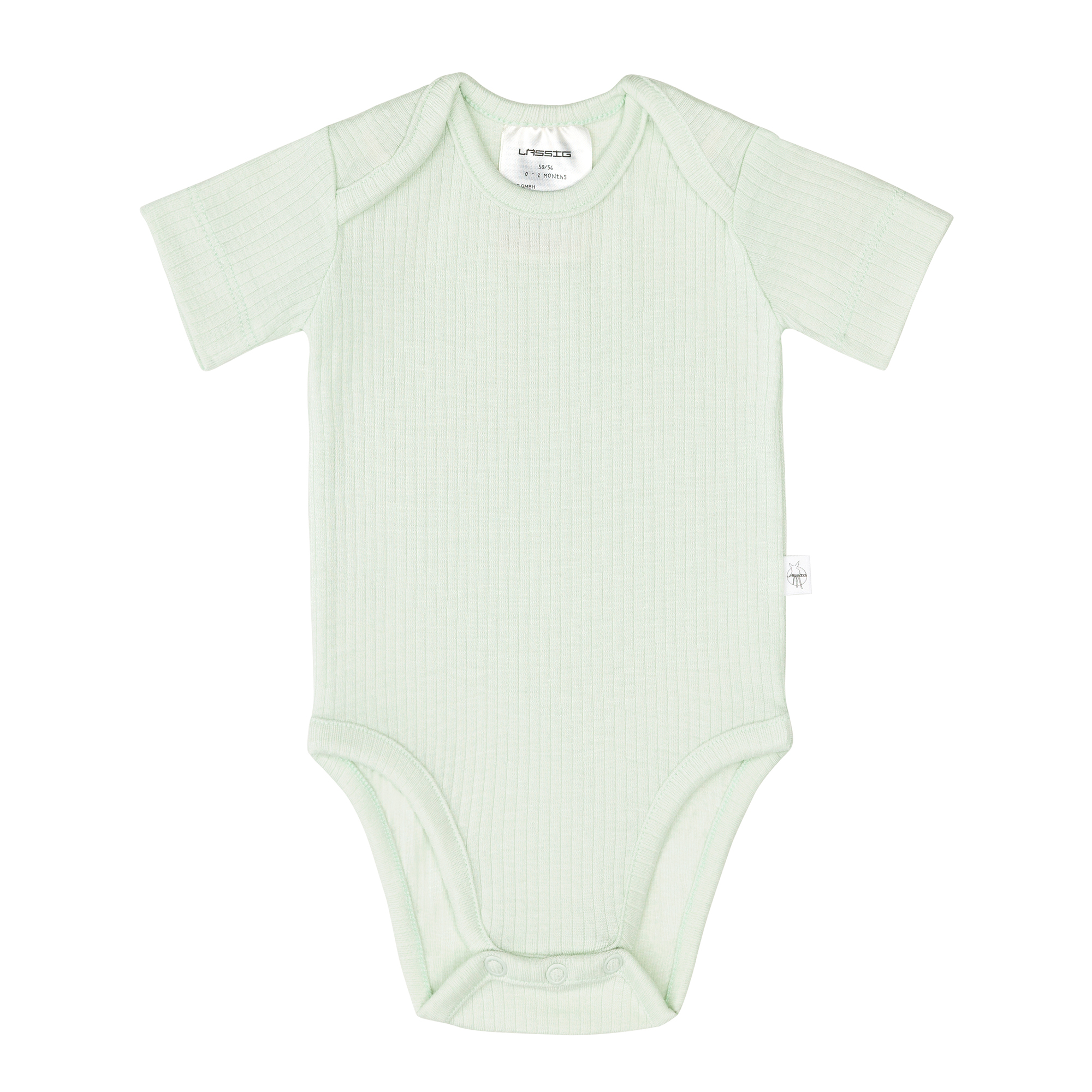 Baby Body Kurzarm - gerippt, Mint