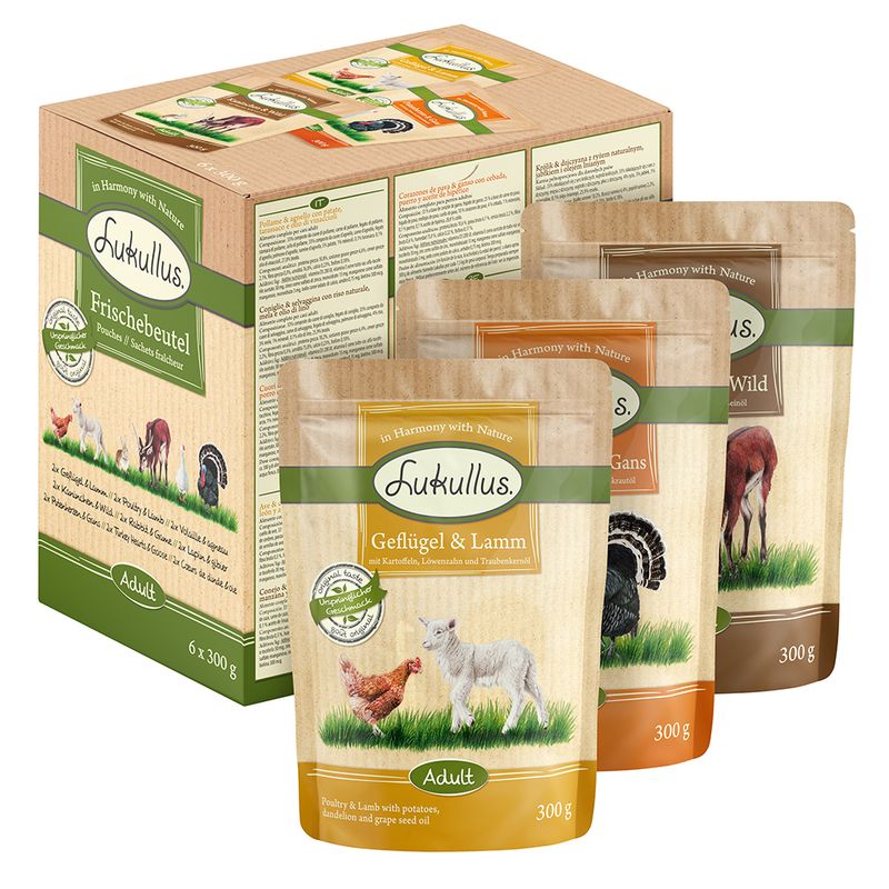 Sparpaket Lukullus Frischebeutel 48 x 300 g