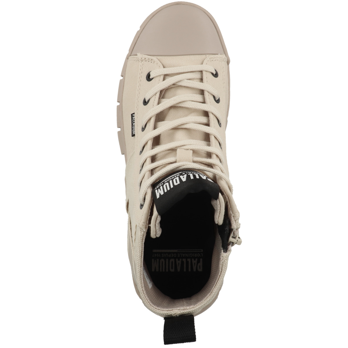Palladium Revolt Hi Army Schnürboots beige