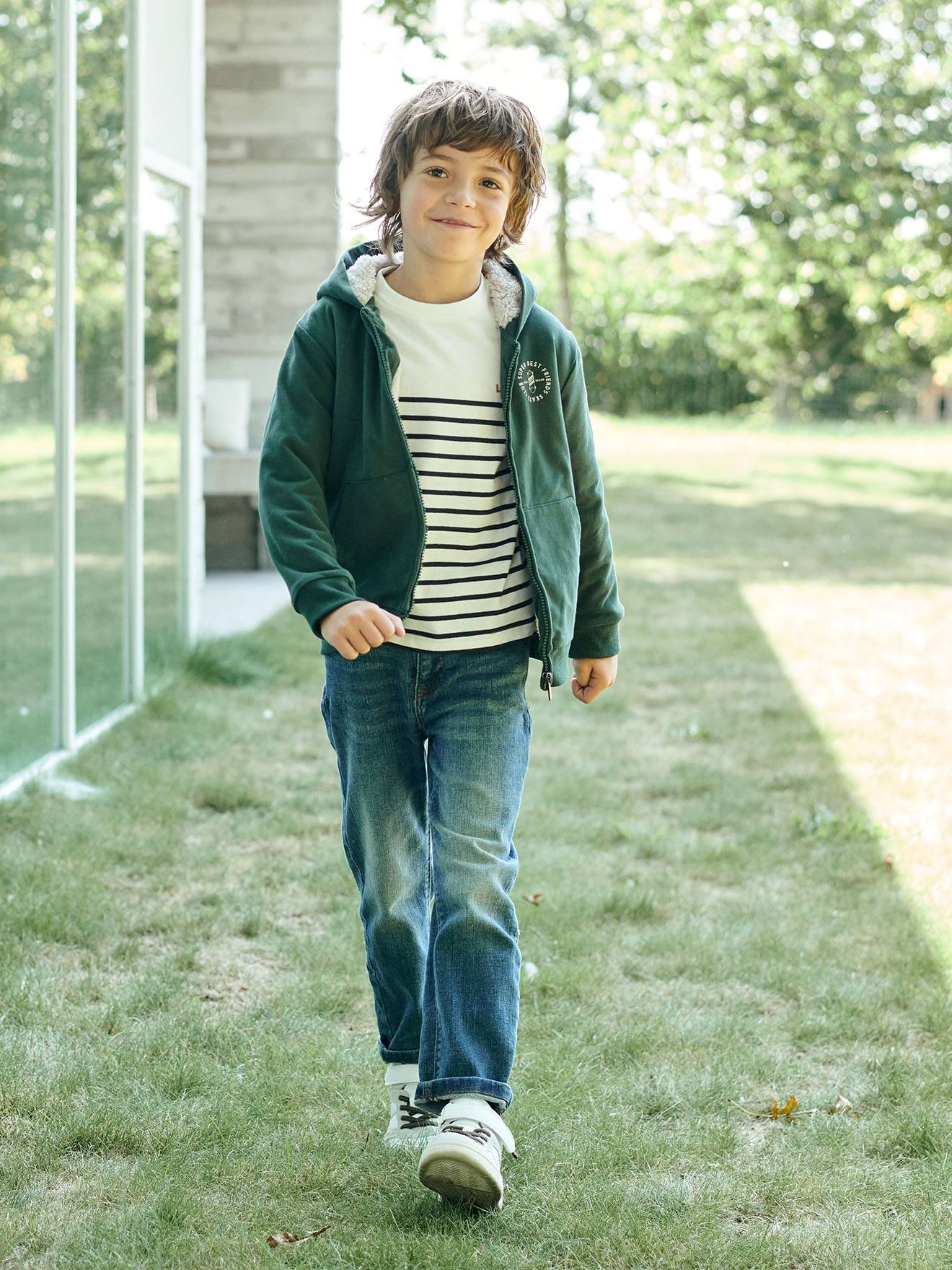 Vertbaudet Jungen Loose-Fit-Jeans Oeko-Tex - blue stone