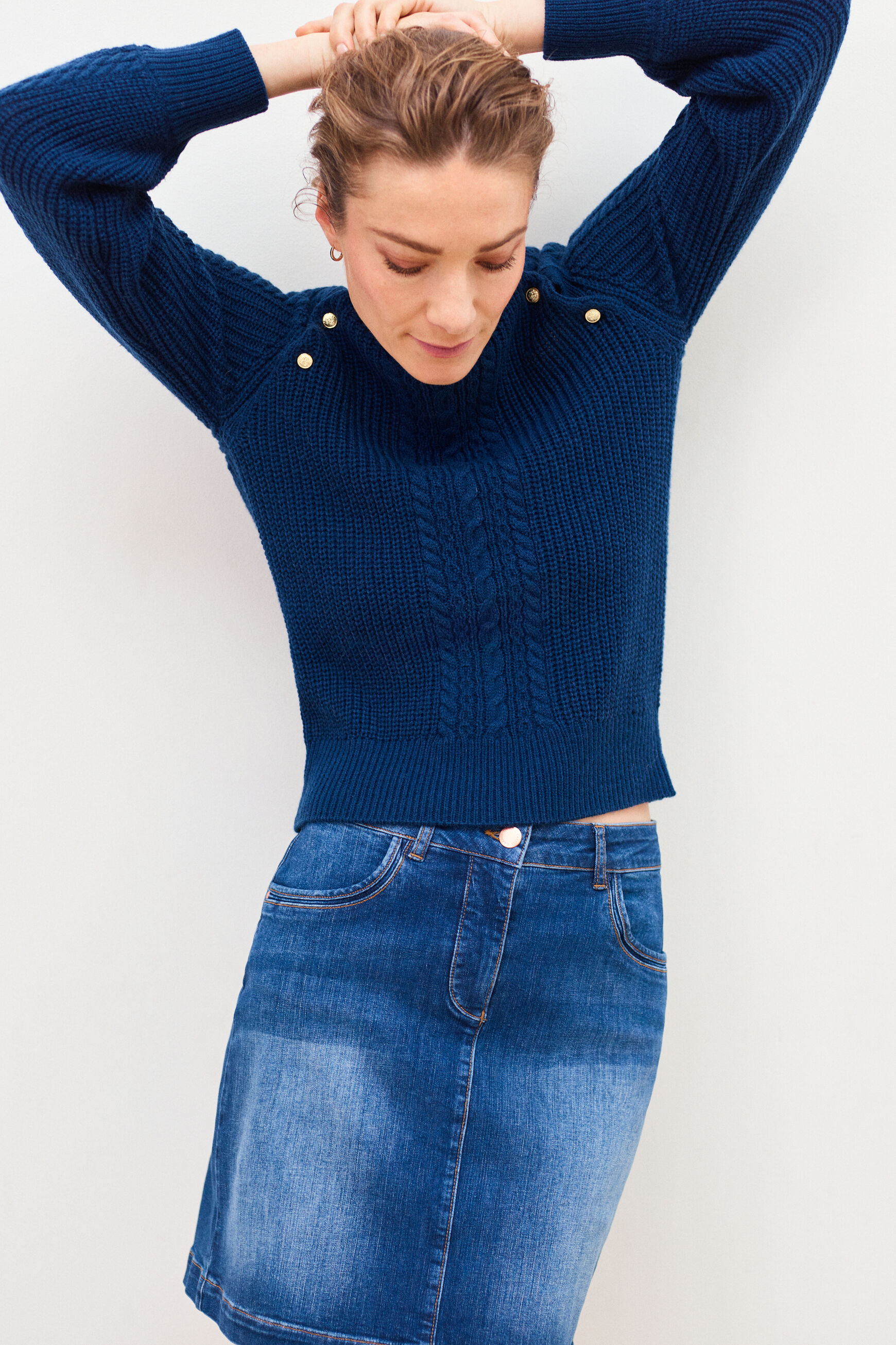 pull sailor bleu marine femme