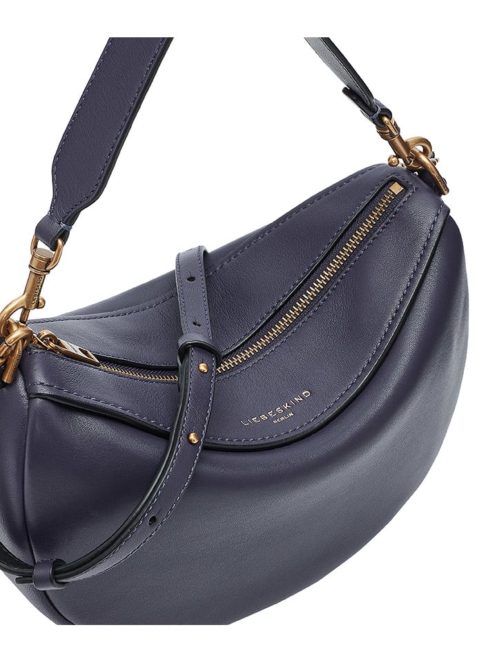 LIEBESKIND BERLIN Leder-Henkeltasche in Dunkelblau - (B)28 x (H)18 x (T)9 cm günstig kaufen onesize