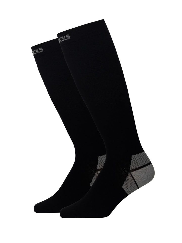 SNOCKS Kompressionssocken 1 Paar in Schwarz günstig kaufen