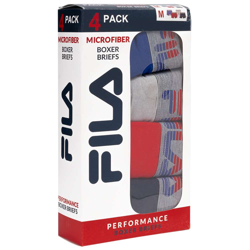 FILA Herren Boxershorts 4er-Pack FM412BXPB7-400