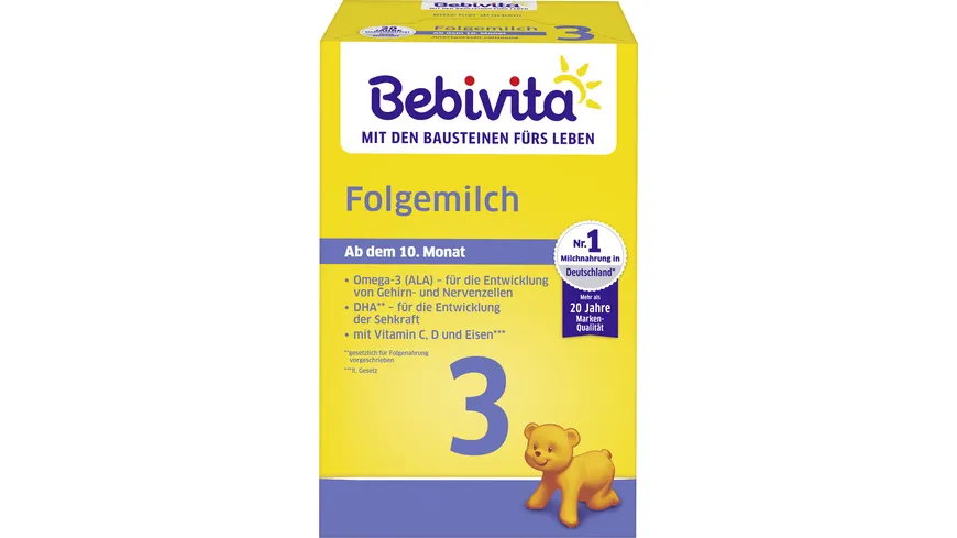 Bebivita Milchnahrung 3 Folgemilch 500 g