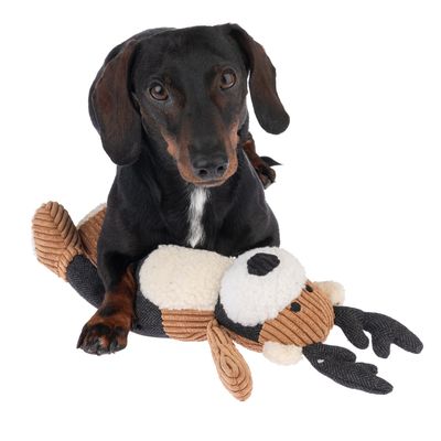 TIAKI Hundespielzeug Rentier mit Knisterbeinen
