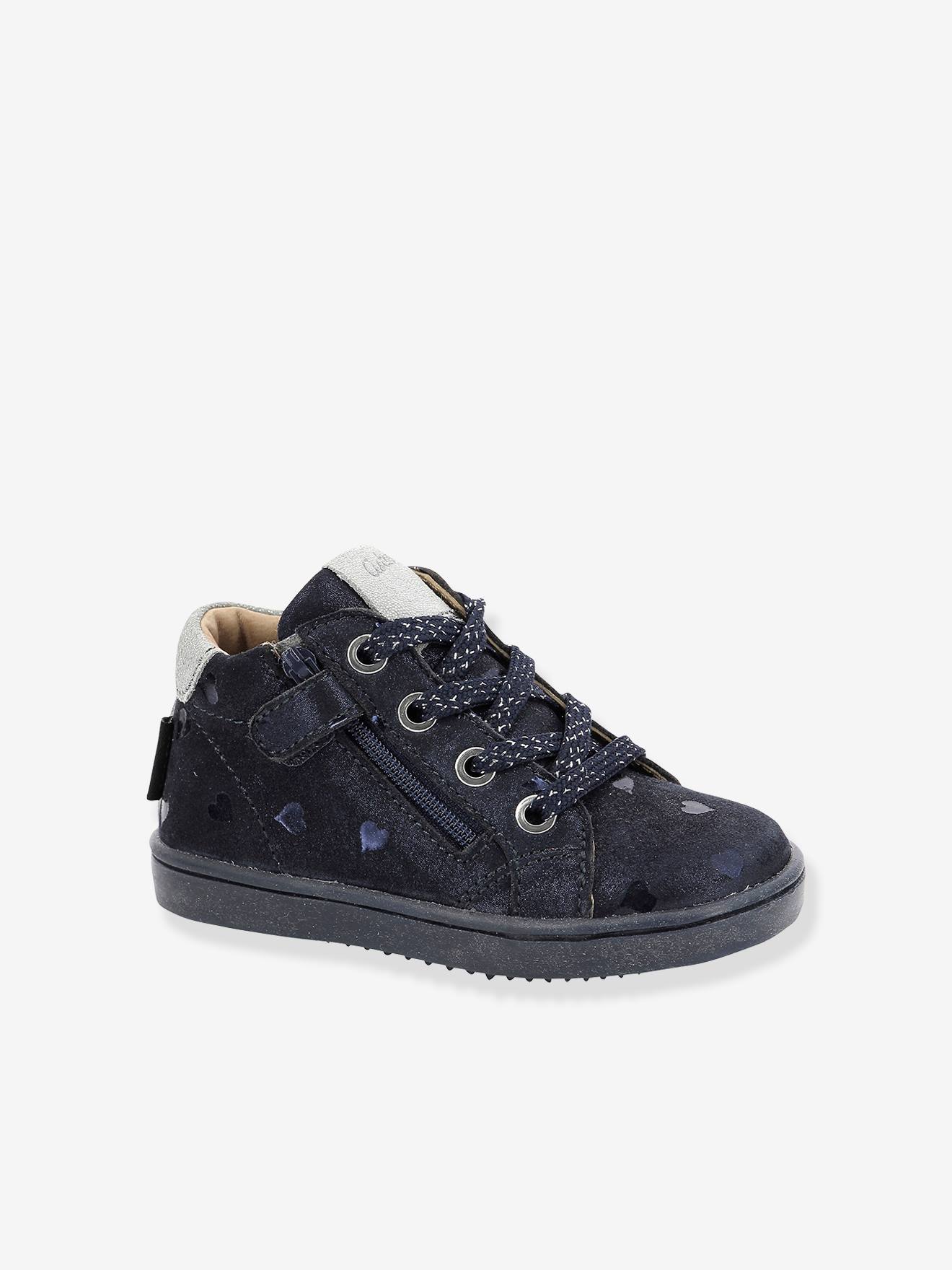 Bottines en cuir fille Wouhou ASTER® marine