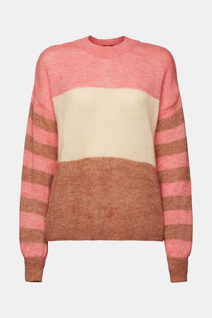 Pullover im Colorblock-Design, Wollmix
