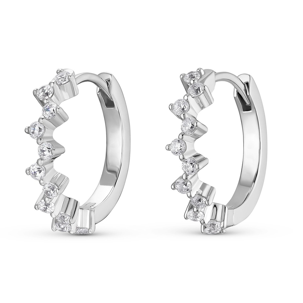 FAVS Créoles 925 Argent Boucles d'oreilles