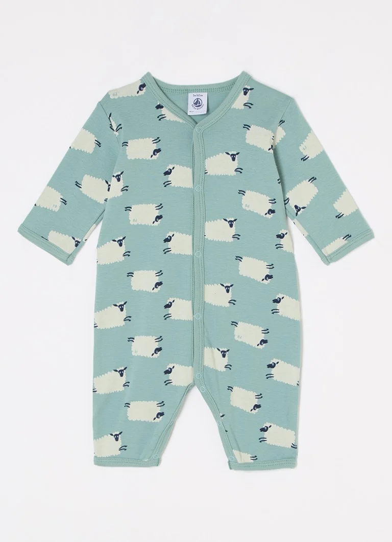 Kombinezon niemowlęcy Petit Bateau z nadrukiem