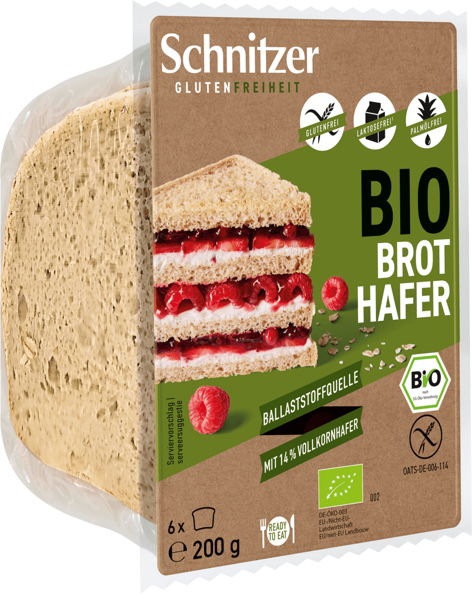 Brot, Hafer (6 Stück), 200 g