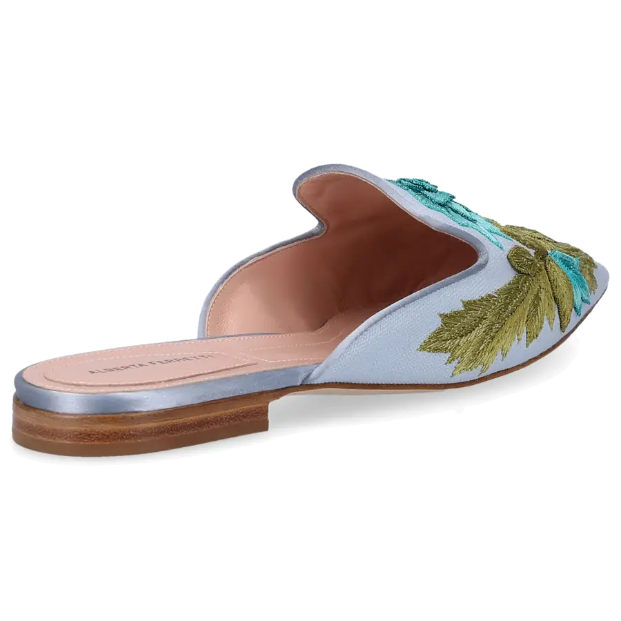 Alberta Ferretti - Slipper 11221 Canvas - blau