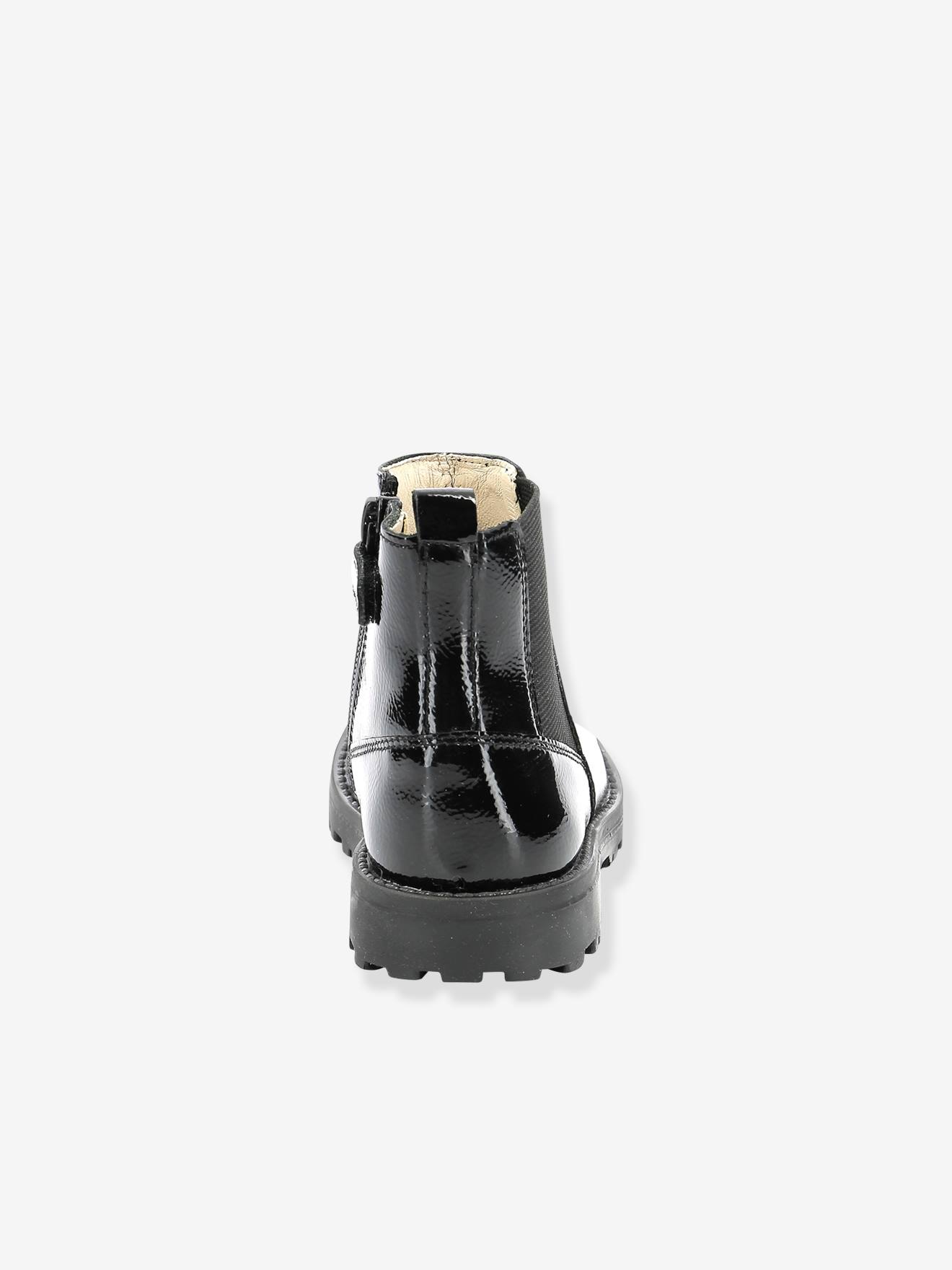 Boots cuir fille Groofit KICKERS® gris