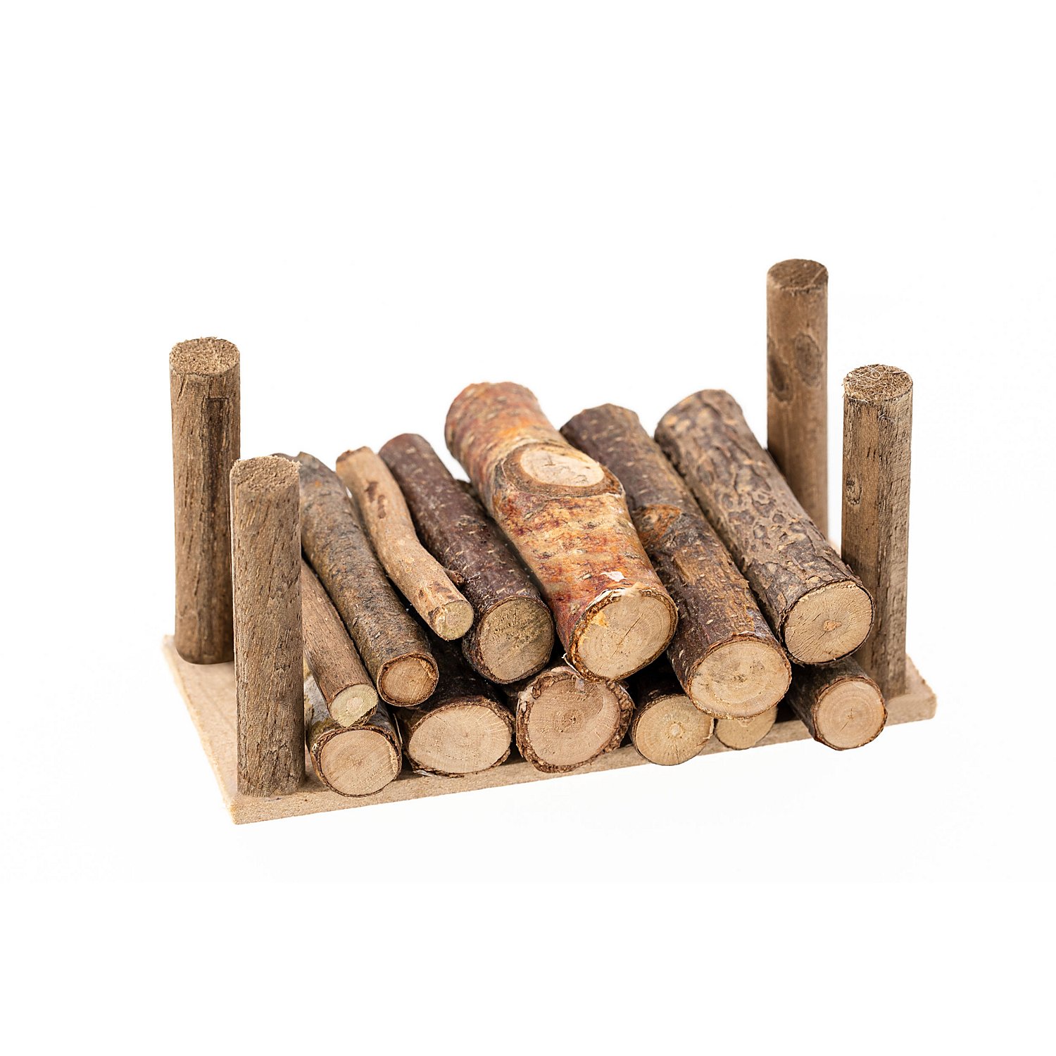 Holzstapel, 9 x 4 x 4 cm