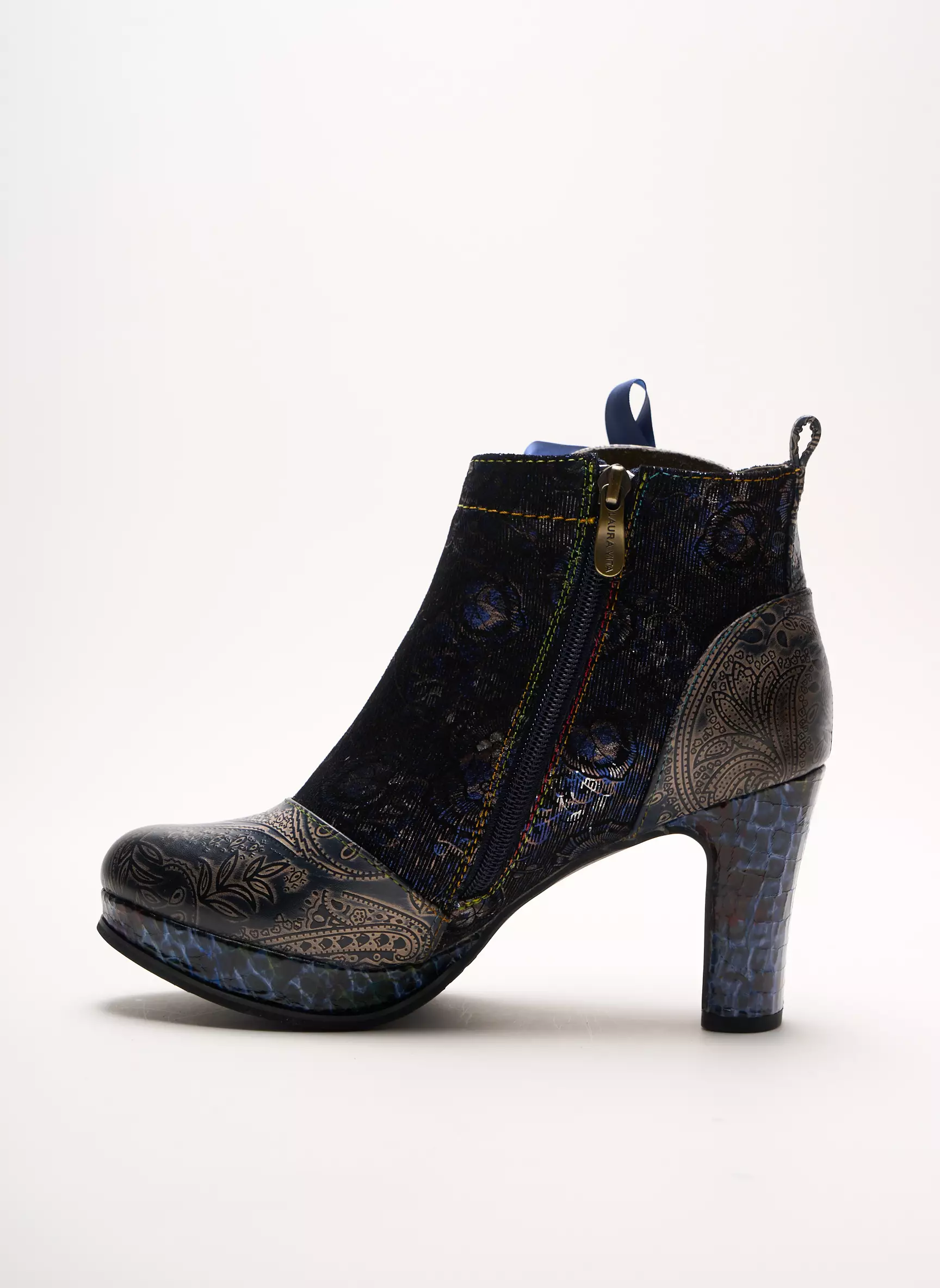 Laura Vita Bottines Femme couleur bleu