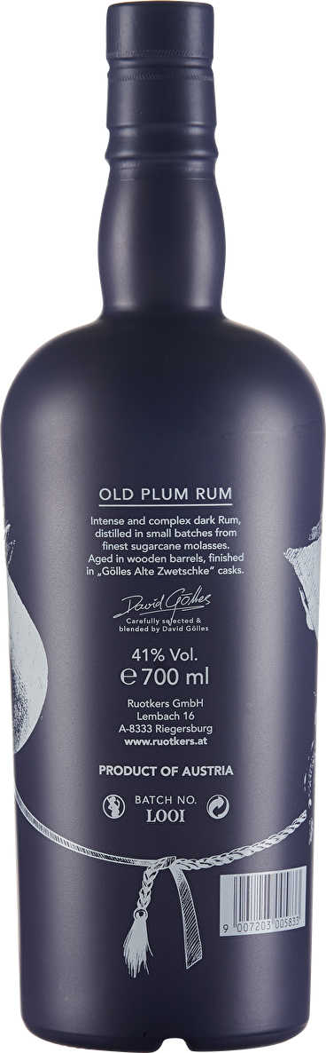 David Gölles Rum Old Plum Ron Johan 0,7 Liter